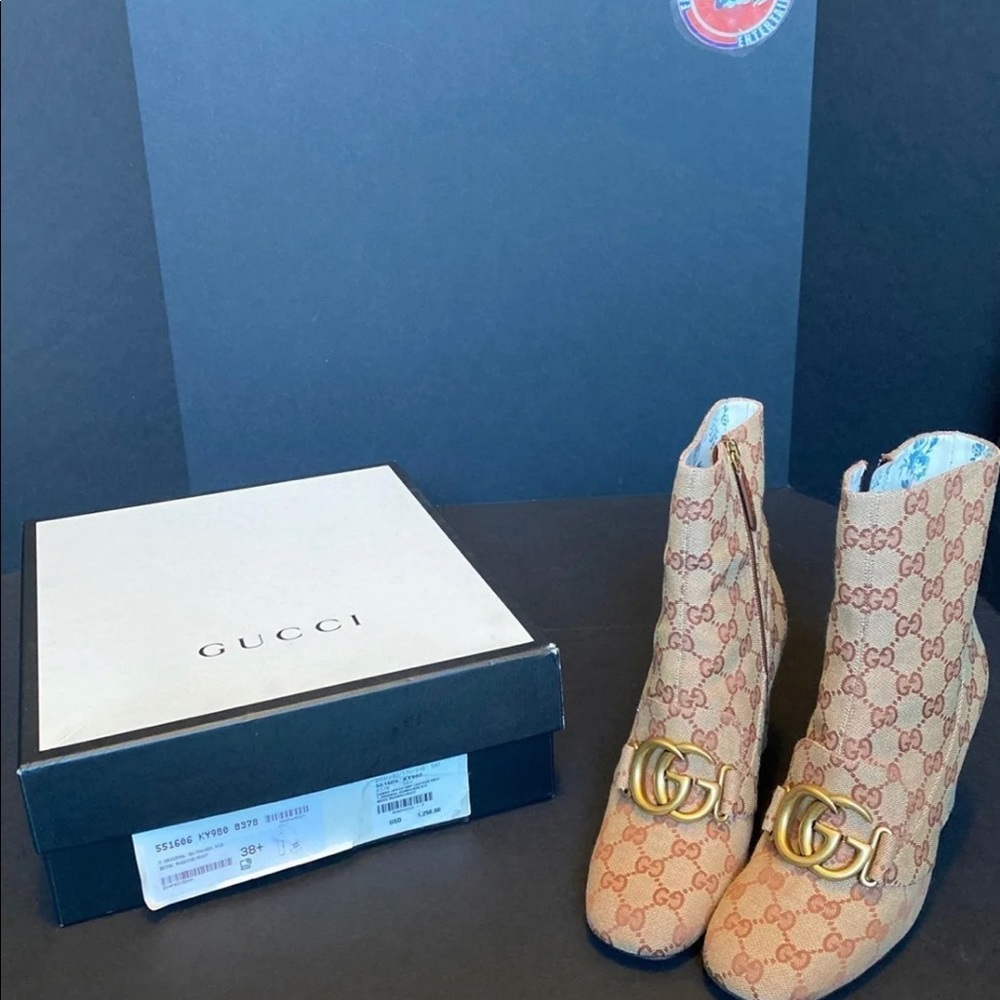 Gucci GG Supreme High Boots/Heels